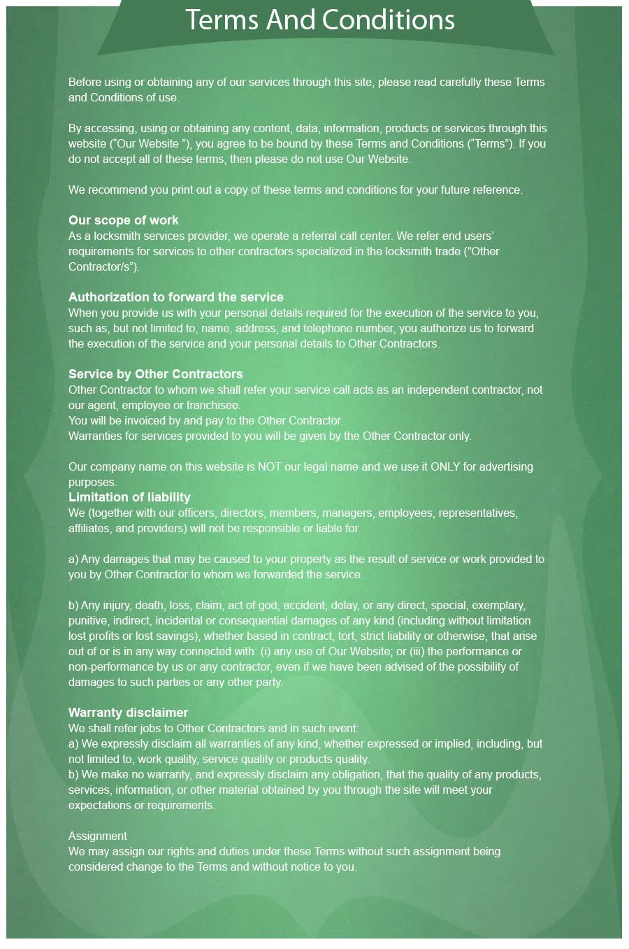 Baldwin Locksmith Store Houston, TX 713-470-0731 - terms-and-condition-68-16mod